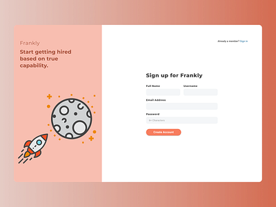 Daily UI :: 001 :: Sign Up