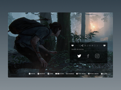 Daily UI :: 010 :: Social Share daily 100 challenge dailyui dailyui010 last of us naughty dog playstation social social share sony