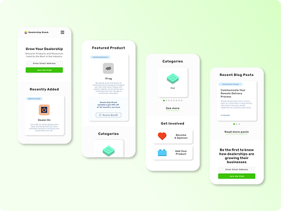 Project: Dealership Stack - Homepage (Mobile)