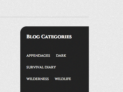 Blog Categories blog categories clean statamic theme