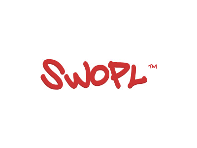 Logo Swopl graffiti logo red swopl trade