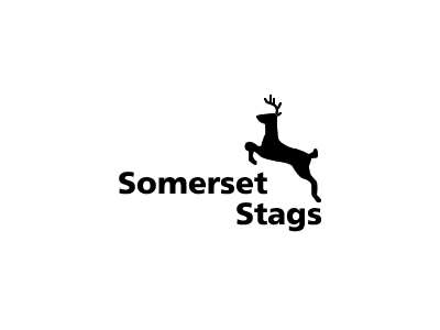 Stag back concept logo somerset stag