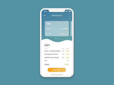 DailyUI #002: Credit Card Checkout