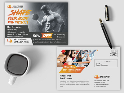 Sports | Fitness | Gym EDDM Postcard Template eddm fitness eddm postcards