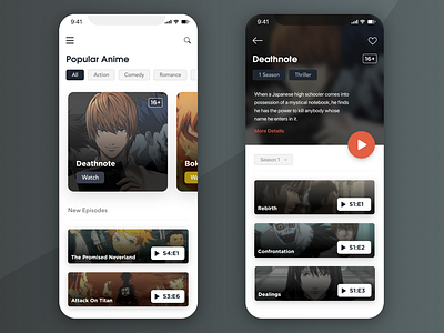 UX Design - Anime Streaming App