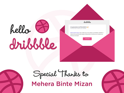 Hello Dribbble dribbble invite hello dribbble thank you