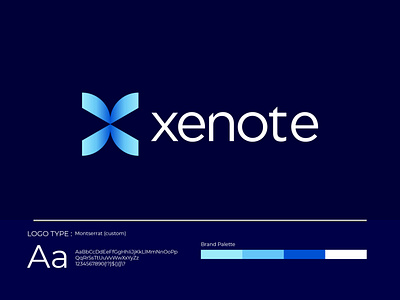 Xenote brand logo brand identity branding clean design company branding company profile creative design graphicdesign logo logodesign xenote brand logo xenote brand logo