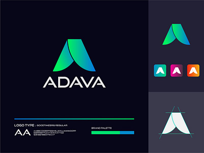 Adava Brand Logo 3d abstract a letter logo adava brand logo adava brand logo ai vector app icon brand identity branding clean design colorful logo company branding creative creative design graphicdesign logodesign modern logo monogram