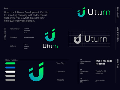 Logo exploration For Uturn 3d abstract abstract logo app icon brand identity branding colorful logo graphicdesign letter logo lettermarklogo logodesign modern logo wordmark