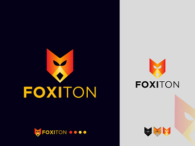 Foxiton brand identity branding clean design company branding creative logos design fox logo foxiton logo graphicdesign logo