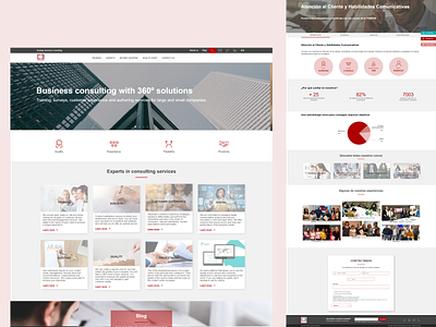 Consulting corporative website webdesign