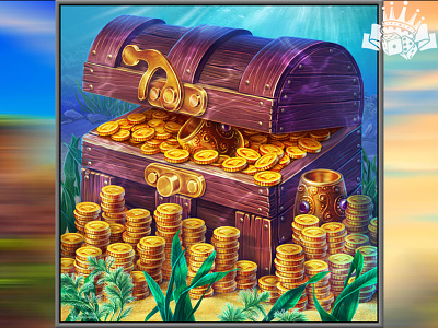 A Treasure Chest as a slot symbol chest chest symbol gambling game art game design graphic design slot machine art slot machine design symbol design symbol designer symbol developer symbol development symbol slot treasure chest treasure slot symbol treasure symbol