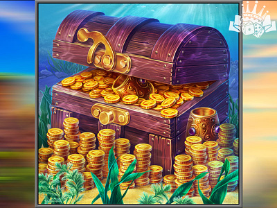 A Treasure Chest as a slot symbol chest chest symbol gambling game art game design graphic design slot machine art slot machine design symbol design symbol designer symbol developer symbol development symbol slot treasure chest treasure slot symbol treasure symbol