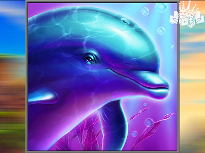 A Dolphin as a slot symbol dolphin dolphin slot dolphin slot symbol dolphin symbol dolphin themed gambling game art game design ocean slot ocean symbol ocean themed sea slot game sea symbol sea themed slot symbol design symbol developer symbol development