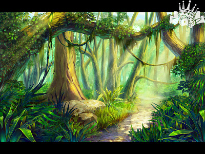 Jungle Themed slot Background ⁠