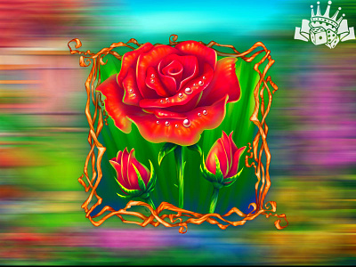 A Rose as a slot symbol
