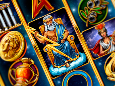 Online slot machine - "Zeus"