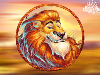 A Lion as a slot symbol 🦁🦁🦁 africa slot africa themed africa themed slot gambling game art game design graphic design lion slot symbol lion symbol lion themed lion themed slot savannah themed savannah themed slot slot game development slot game graphics slot machine development slot machine graphics slot symbol development