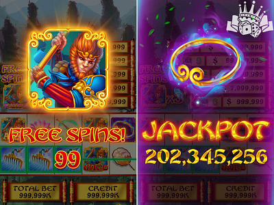 Free Spins & Jackpot Splash Screens