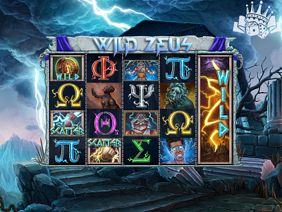 The Main UI of the slot game "Wild Zeus"