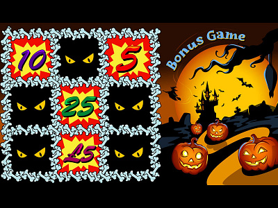 Halloween Themed slot game - Bonus Game