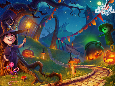 Halloween Background background background art background design digital art gambling game art game design graphic design halloween halloween art halloween background halloween design halloween party halloween slot halloween symbols slot design slot game art slot game design slot game graphics slot machines