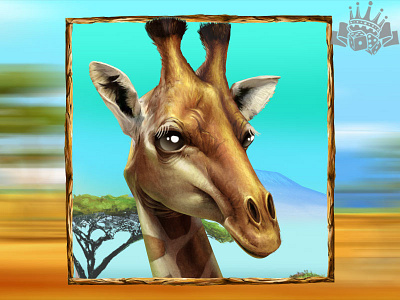 A Giraffe - slot game symbol