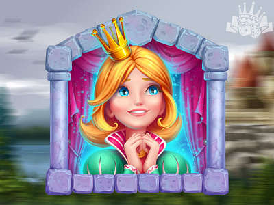 A Princess - slot character casino digital art gambling game art game design graphic design princess princess character princess design princess icon princess symbol slot art slot design slot symbol slot symbol art slot symbol design symbol design symbol designer symbol slot