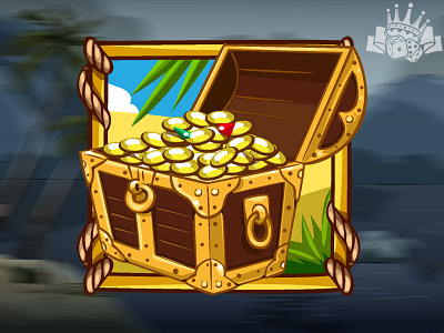 A chest of treasures digital art gamblig developer gambling gambling art gambling development game art game design graphic design illustration pirates slot pirates symbol pirates symbols slot art slot design slot game slot machine slot machines symbol symbol design symols slot