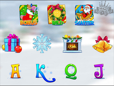 Christmas slot symbols set christmas christmas design christmas slot christmas symbols digital art gambling game art game design graphic design online slot design slot machine slot symbol design slot symbols slot symbols design symbol symbola design symbols