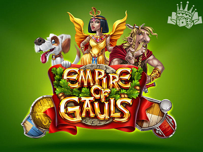 Splash screen for the slot machine "Empire of Gauls"