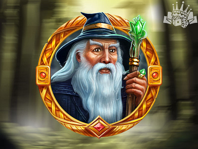 A Wizard as a slot symbol digital art digital design digital graphics gambling game art game design graphic design slot art slot design slot machine slot symbol art wizard wizard character wizard slot wizard slot symbol wizard symbol wizard themed