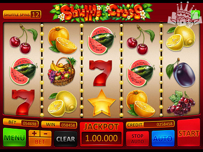 The Main UI for the Classic themed slot machine casino designer casino game designer casino game development digital art digital design digital designer digital graphics gambling game art game design game reels slot game reels graphic design illustration reels slot design slot designer slot machine slot machine reels slot reel slot reels