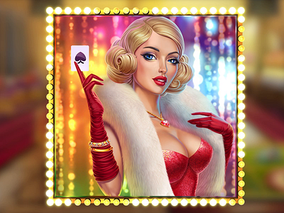 A Casino Player - Symbol animation animated slot animated symbol animation slot casino player casino players digital graphics gambling game art game design graphic design slot animation slot design slot game art slot game design slot machine art slot machine design slot symbol slot symbol design symbol animation woman player