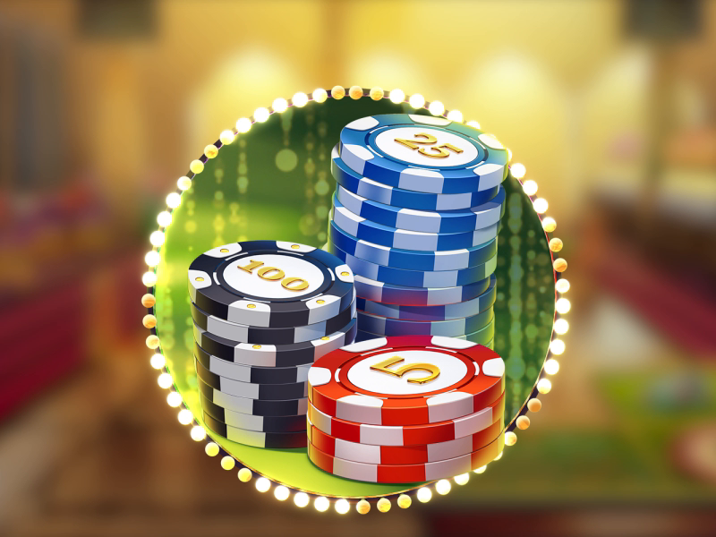 Animation of the slot game symbol - Casino Chips by Slotopaint on Dribbble