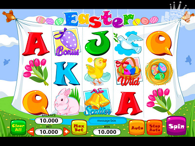 Another Easter Themed slot machine casino digital art easter easter design easter egg gambling game art game design game reels graphic design reels slot design slot gam art slot game design slot illustration slot machine slot machine art slot machine design slot reeels art slot reels