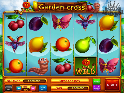 Development of the Game Reel for the Garden themed slot