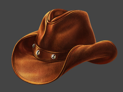 Cowboy hat brown gambling game art game design hat online sketch slot machine symbol west wild