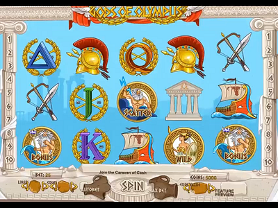 "God of Olympus" slot game - PROMO animation design animation designer gambling game art game design motion graphicsslot graphics slot animation slot animation design slot game art slot game design slot game promo slot promo slot video video