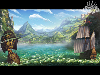 Pirates themed slot game Background background background art background designer background developer background development background image background slot gambling game art game design graphic design pirates pirates design pirates slot pirates symbols pirates themed pirates themed game slot background slot designers slot game design