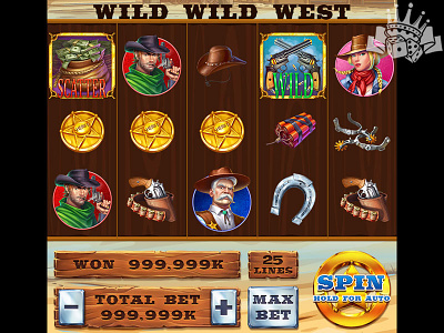 The main reel of the Wild Wild West game