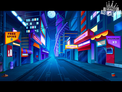 Main illustration for the Casino slot machine background background art background design background illustration background image design art design game digital art digital design digital designer gambling game art game design game designer graphic design illustration illustration art illustration design slot design