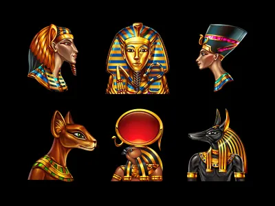 Slot machine - "Lucky sphinx" ancient casino desert egypt gambling game art game design interface online slot machine sphinx symbols