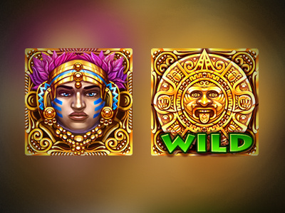 Bonus symbols ancient digital art gambling game art game design golden graphic design ikitan quest sketches slot design symbols