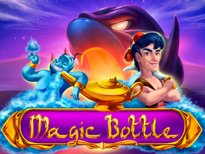Magic screen aladdin bottle game game art game design genie graphic design lamp magic slot machine splash screen
