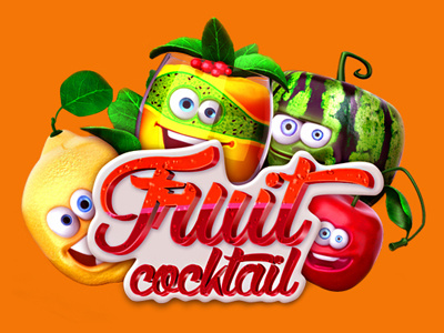 Slot machine - "Fruit cocktail" 3d art casino cocktail design slot fruit game game design game slot online slot design slot machines