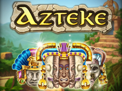 Slot machine - "Azteke" ancient ruins aztece casino digital art gambling game art game design graphic design masks online slot design slot machines