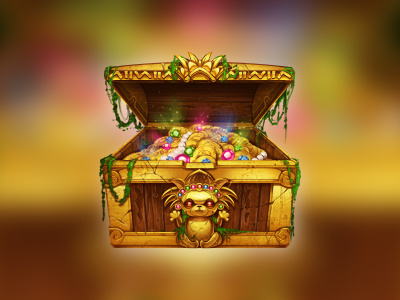 Treasure chest casino chest concept art digital art gambling game art game design graphic design online slot design slot machines symbol
