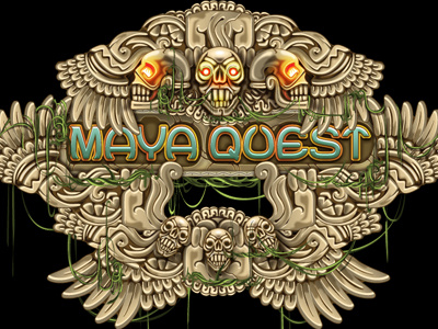 Slot machine - “Maya Quest” 3d graphic casino digital art gambling game art game design graphic design logo online slot design slot machines ui