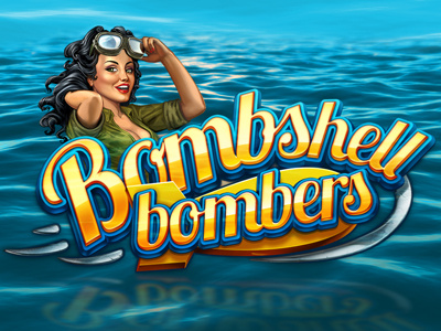 Splash screen bombers bombshell casino digital art gambling game art game design graphic design illustration online slot machine splash screen